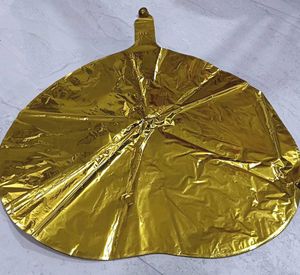 10 Foil Golden  Heart Balloon