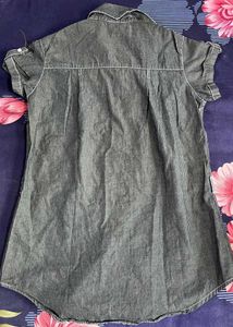 Henny Gray Striped Blouse