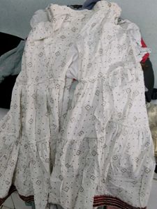 Light Blue Embroidered Kurti