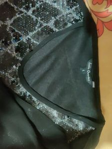 Elegant Sequence Black Dress By Latin Quarters