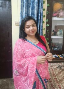 Pink Floral Saree
