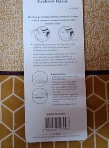 Razor Hair Removal and Eyebrows, 3 Pcs