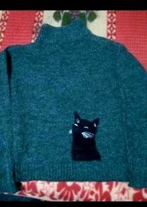 Combo Pullover Sweater And High Neck For Women