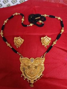 Mangal sutra  With Eyring  Gold Plated