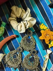 Hair Accessories and Earrings mangtika Bundle