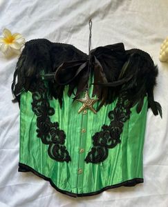 Midnight Feather Corset