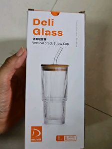 Deli Glass Straw Cup