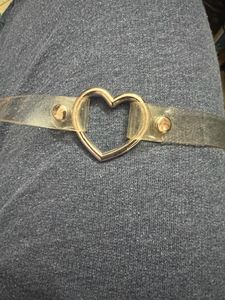 Y2K Heart Strap Up Choker