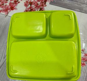 Colourful Melamine 3 compartment Plates
