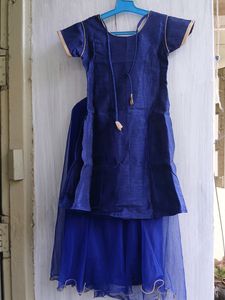 Three Piece Blue Dress