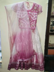 Pink Embroidered Lehenga Choli Set
