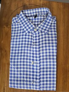 Benetton Blue Check Shirt