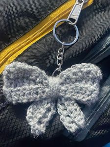 Crochet Bow Keychain