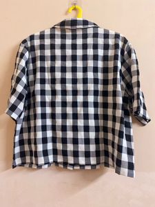 Checkered Shirt Chess Print