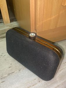 Sparkly Black Clutch