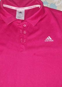 Adidas Pink Polo Tshirt