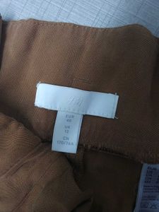 H&amp;M Women Paper Bag Pant &#39;Belted Stretch Waist