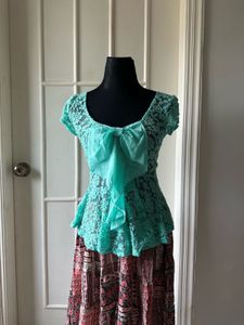 Lace Top with Bow