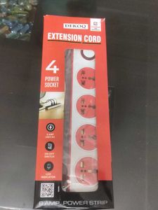 Extension Board 4 Socket 1 Switch