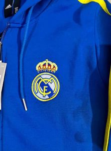 ADIDAS REAL MADRID BLUE ZIPPER HOODIE M (40)
