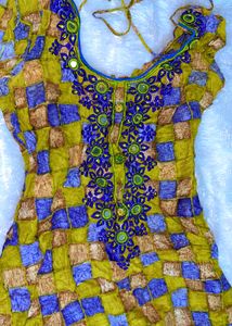 Y2K Bollywood Printed Kurta💚🩵