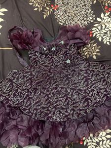 Elegant Purple Party Dress