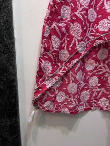 Pink Floral Print Sleeveless Top