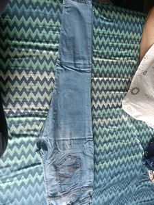 Women Bare Denim