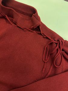 Handpicked Stylish Maroon Knit Top🍷