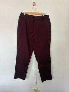 Burgundy Casual Pants