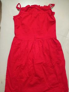 Red Button-Down Dress