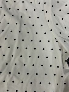 Polka Dot Puff Sleeve Top