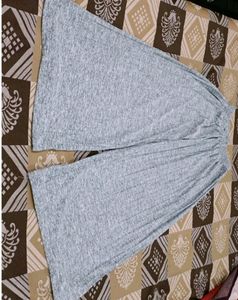 Comfy Grey Wide Leg Plazzo