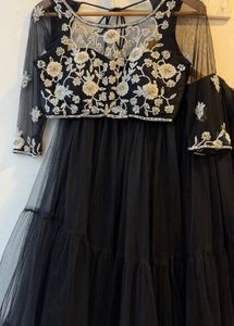 Black Embroidered Lehenga Choli
