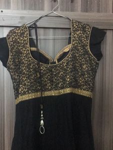 Black Gold Anarkali.