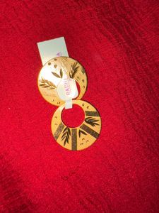 PUSPA BALI Golden Round Earrings