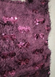 Sequence Fur Stoles Fancy Crop Top For Girls