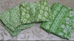 Beautiful Kurti Set With Dupatta 💚