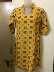 💛 Pure Cotton Short Kurta 💛