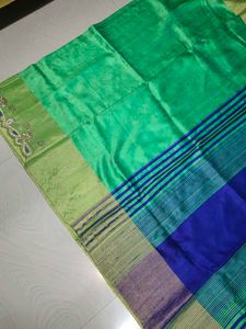 Beautiful Magham Work Saree With Blouse