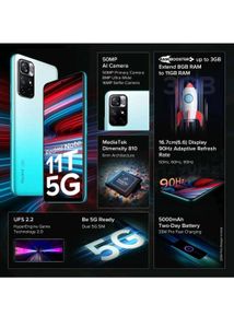 REDMI NOTE 11T 5G(AQUAMARINE BLUE,128 GB)