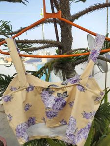 Floral Print Crop Top