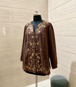 Imported Golden Embroidered Top &amp; Kurta