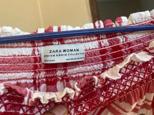 ZARA Off-Shoulder Dress With Embroidery