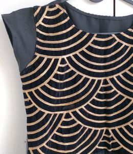 Golden-Black Gown