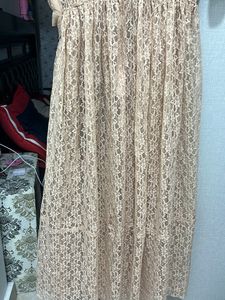 Beautiful Neted Korean Flare Dress