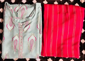 Never Worn Green Kurta Pant Set