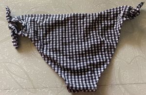 Xhilaration Black &amp; White Checked Bikini Bottom
