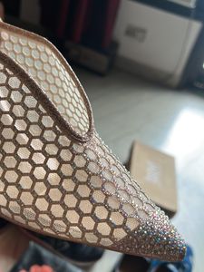 Golden Party Wear Heels
