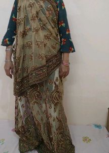 Elegant Embroidered Saree